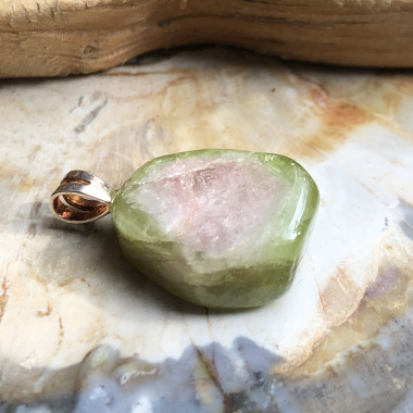 Tourmaline melon d'eau roulée