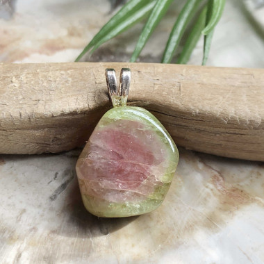 Tourmaline melon d'eau roulée