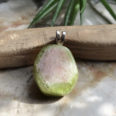 Tourmaline melon d'eau roulée