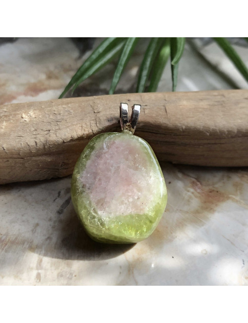 Tourmaline melon d'eau roulée