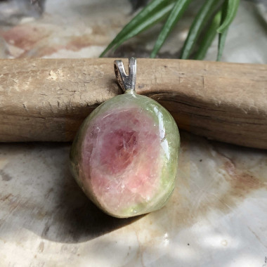 Tourmaline melon d'eau roulée