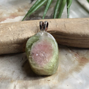 Tourmaline melon d'eau roulée