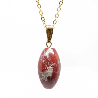 copy of Jaspe bréchique monté en pendentif