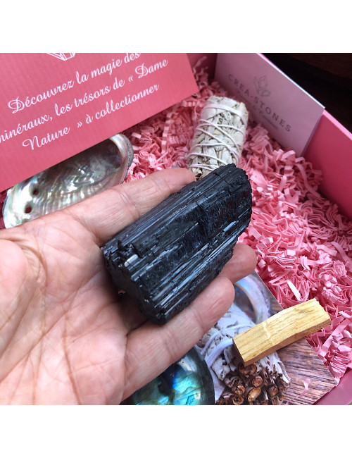 Boîte de collection de pierre pour la protection et la purification