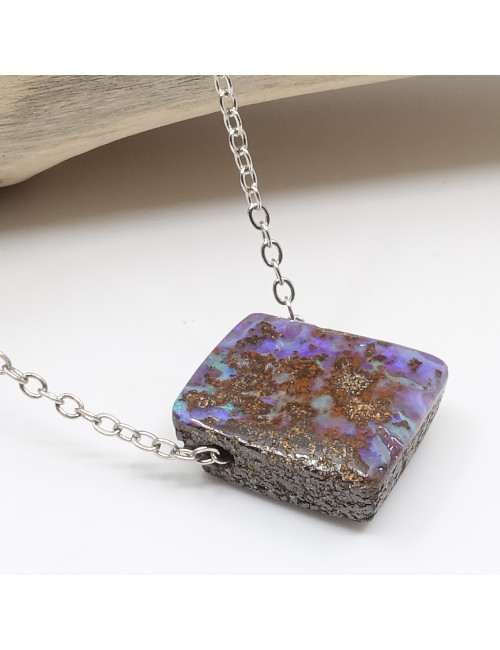 Opale Boulder sur chaîne