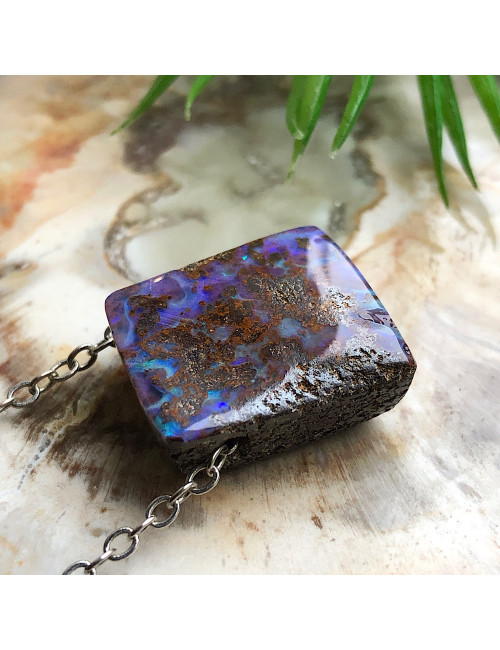 Opale Boulder sur chaîne