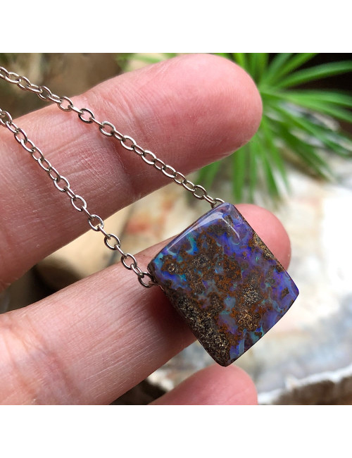 Opale Boulder sur chaîne