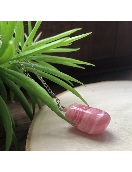 Pendentif rhodochrosite