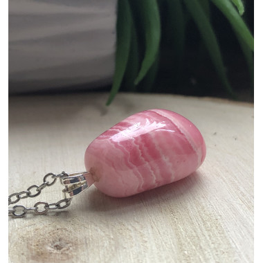 Pendentif rhodochrosite
