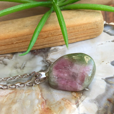 Tourmaline melon d'eau roulée