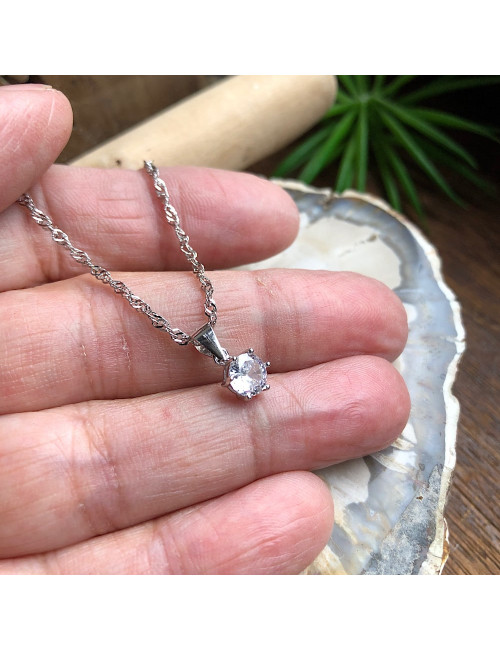 Pendentif cadeau de Noël en argent 925 et zirconium