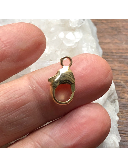 Mousqueton 16 mm plaqué or 3 micron