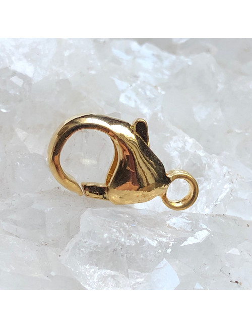 Mousqueton 16 mm plaqué or 3 micron