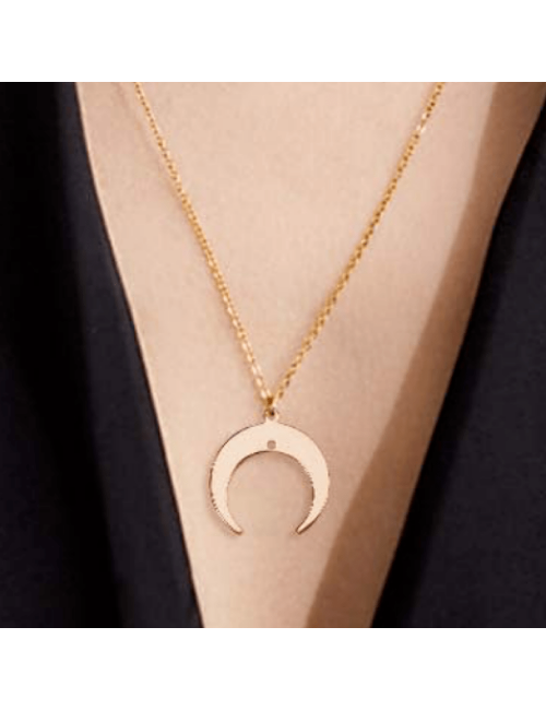 Pendentif breloque 18 mm plaqué or