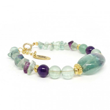 copy of Bracelet en fluorite et améthyste