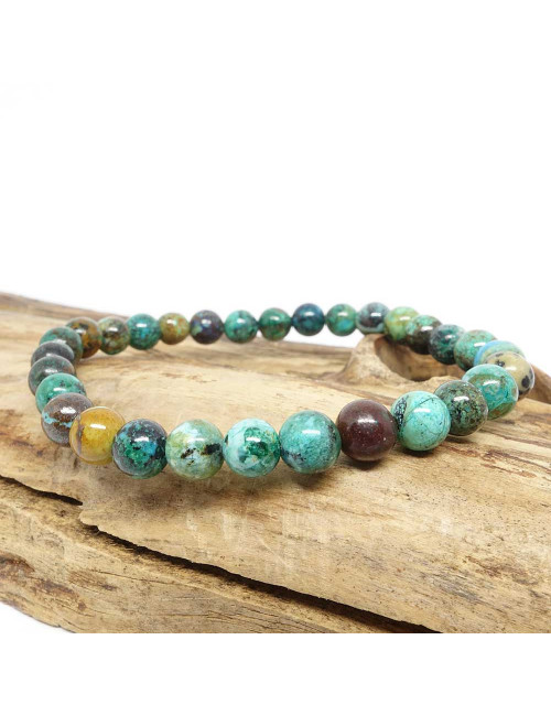 Bracelet de perles Chrysocolle Shattuckit