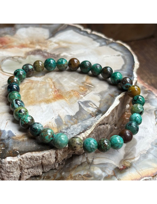 Bracelet en Chrysocolle & Pierres Naturelles – Sérénité