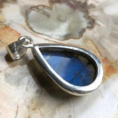 Pendentif Labradorite Bleue - Qualité AAA - Modèle unique