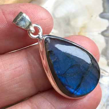 Pendentif Labradorite Bleue - Qualité AAA - Modèle unique