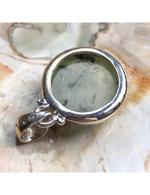Pendentif Préhnite Argent 925 qualité AA