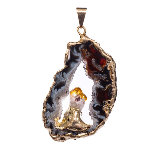 copy of MADE IN BRAZIL - Pendentif agate et citrine