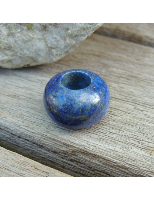 Perle lapis lazuli large trou Perle lapis lazuli large trou