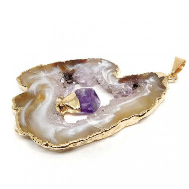 copy of MADE IN BRAZIL - Pendentif agate et citrine