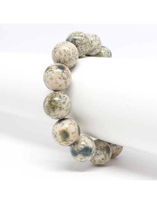 Bracelet En pierre semi-précieuse Jaspe K2 en provenance d’Afganistan