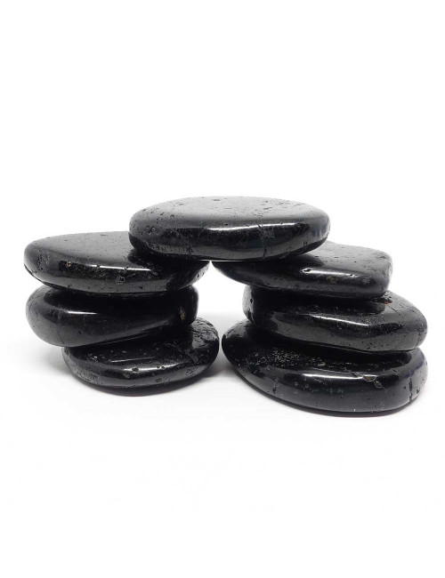 Galet plat - Taille L Tourmaline noire