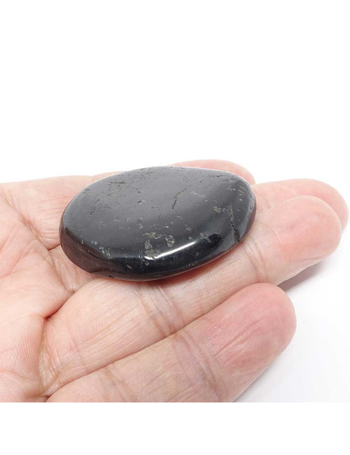 Galet plat - Taille L Tourmaline noire