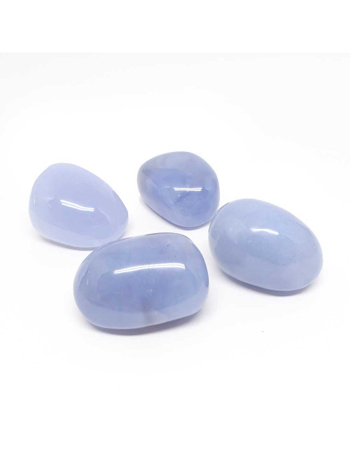 Calcedoine bleue AAA, Galet FORME LIBRE*