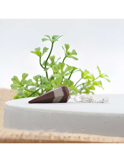 Pendule hexagonal en Shiva lingam