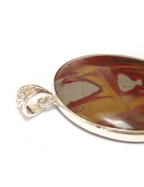 Grand pendentif en jaspe noorena