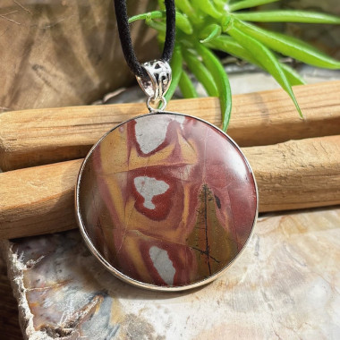 Grand pendentif en jaspe noorena