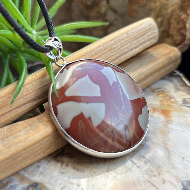 Grand pendentif en jaspe noorena