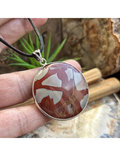 Grand pendentif en jaspe noorena