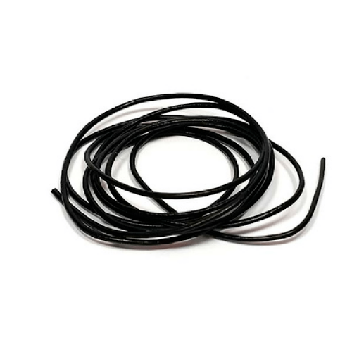 Cordon noir en nylon satiné Ø 1 mm, 1 mètre