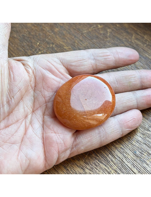 Galet taille Large en PIERRE aventurine rouge