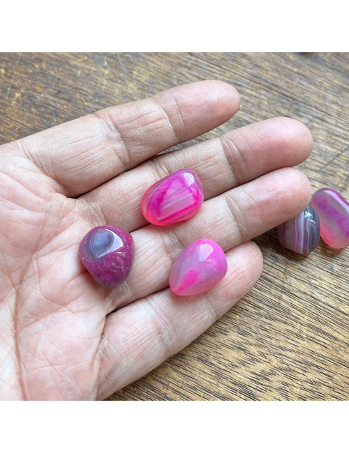 Pierres roulées Agate pourpre