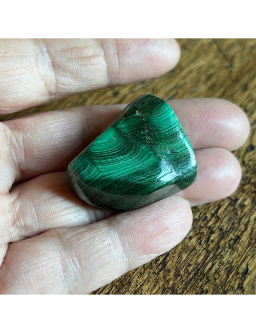 Galet de malachite grade AA