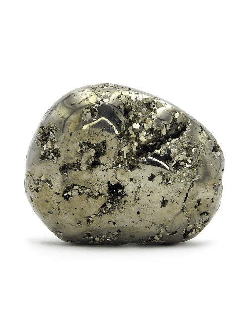 Galet roulé en Pyrite chispas