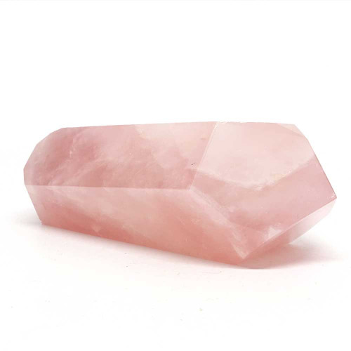 Double pointe de massage à 6 facettes Quartz rose