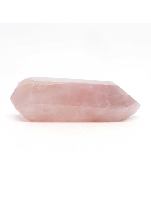 Double pointe de massage à 6 facettes Quartz rose