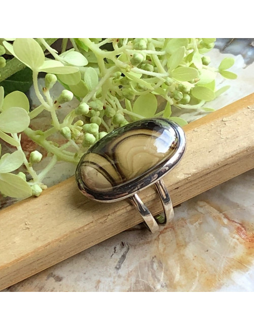 Sphalérite, Bague argent 925 - Taille 54