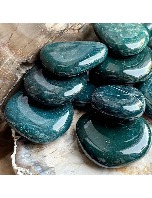 Galet en pierre Jaspe héliothrope