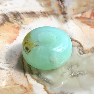 Chrysoprase australienne naturelle, Perle large trou