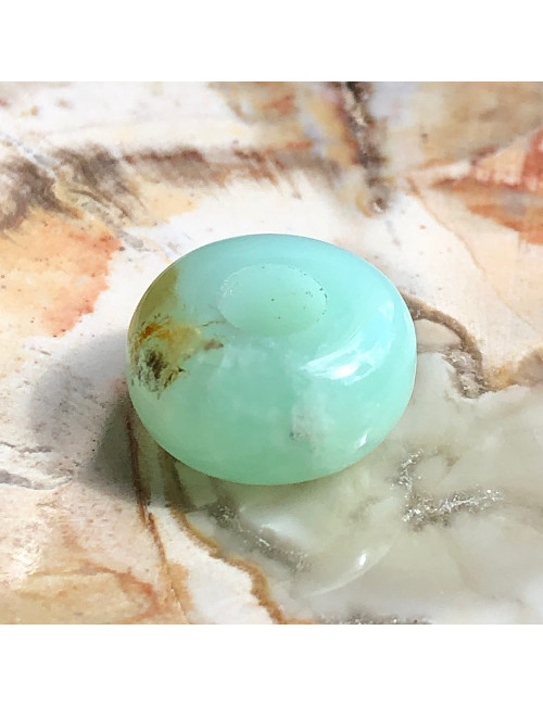 Chrysoprase australienne naturelle, Perle large trou