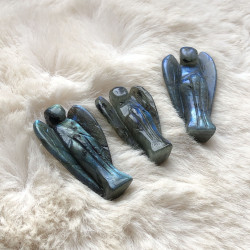 Ange en labradorite AA+, 45/50 mm