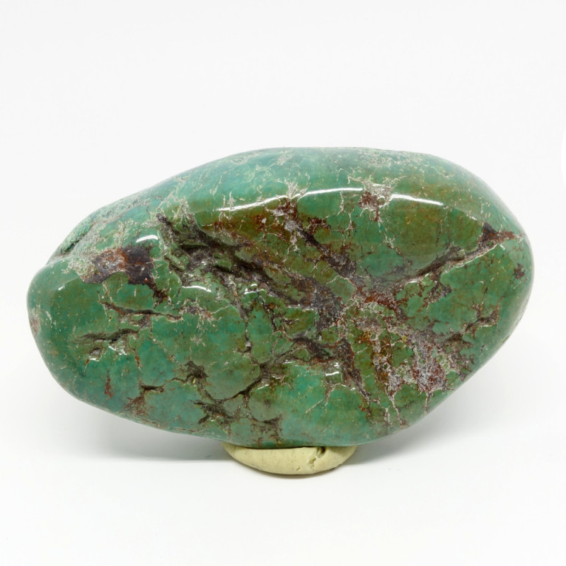 Plaquette De Turquoise Verte Naturelle - 76x50x6 Mm - 187 Carats - Certifiée AGSL