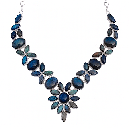 Labradorite de Madagascar, Collier création originale